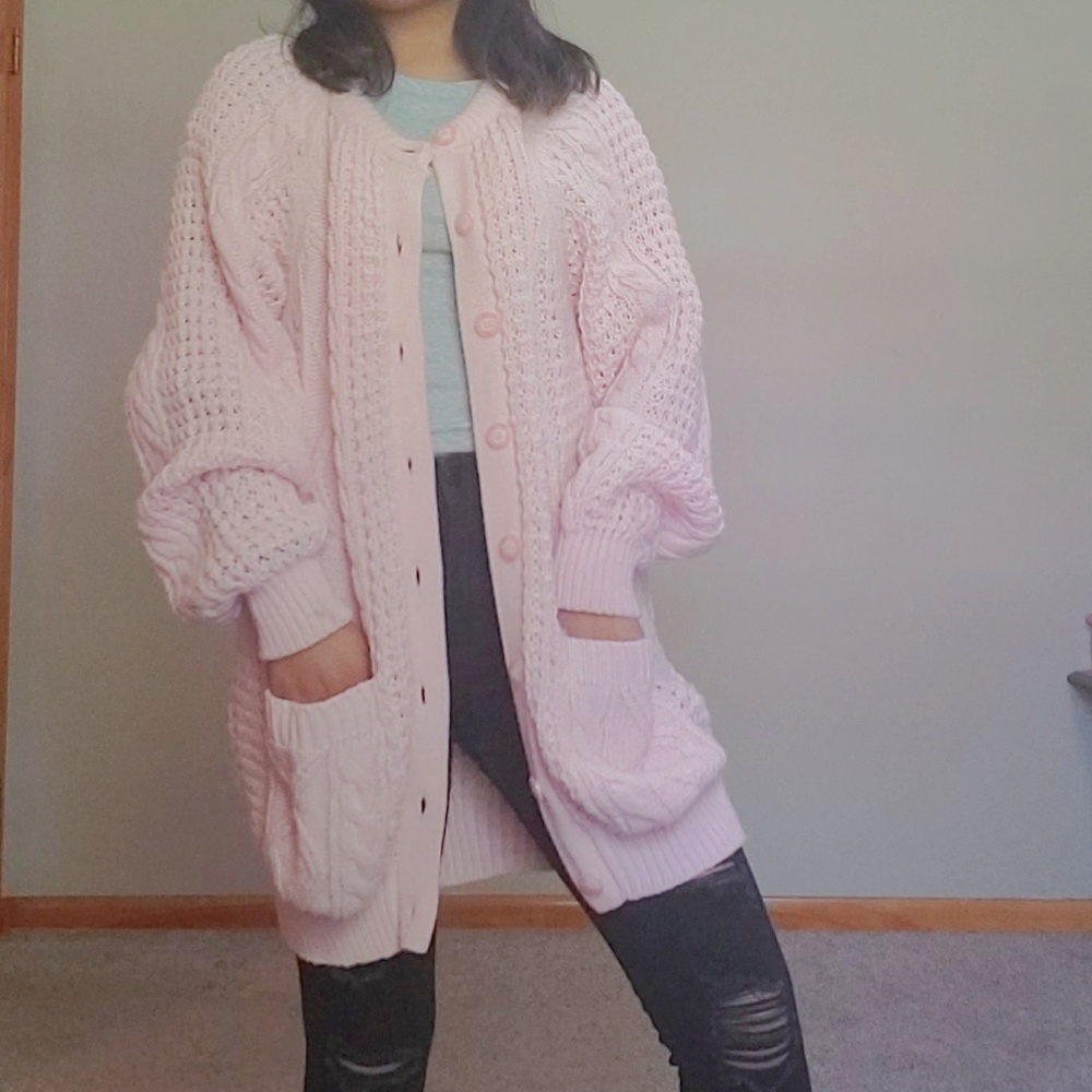 Pink Cardigan
